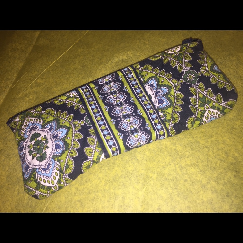 Vera Bradley’s Green & Blue 💯 Cotton Makeup Bag